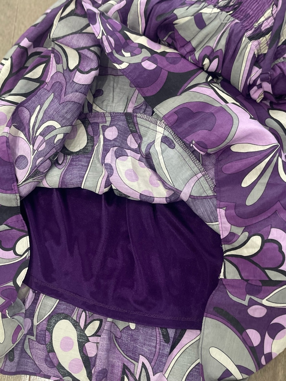 Guess Purple Floral Tie-Front Slip Dress F🔥 - Size Medium - Picture 8 of 15